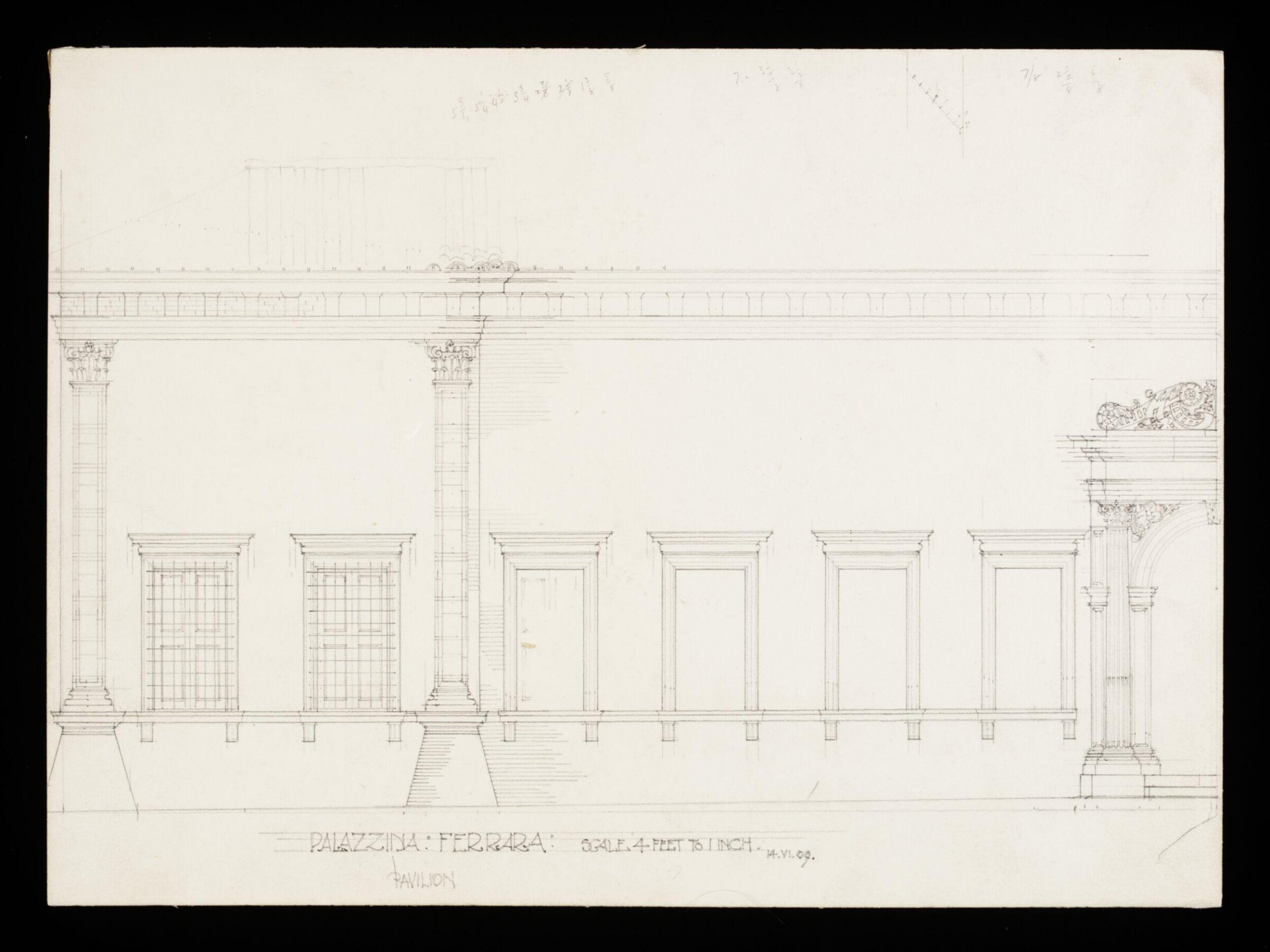 Drawing, Bernard H. Esq. Webb, 14th June 1909
