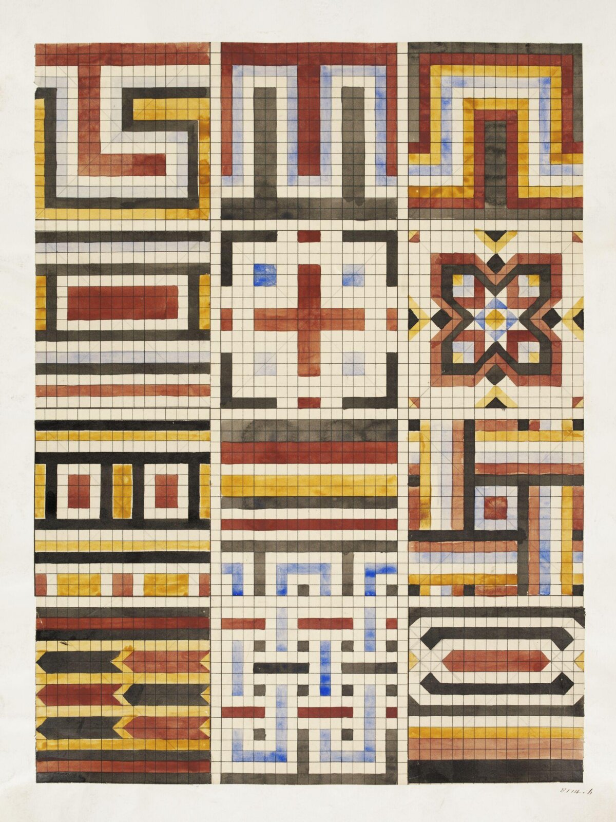 Drawing, Owen Jones, 19th century