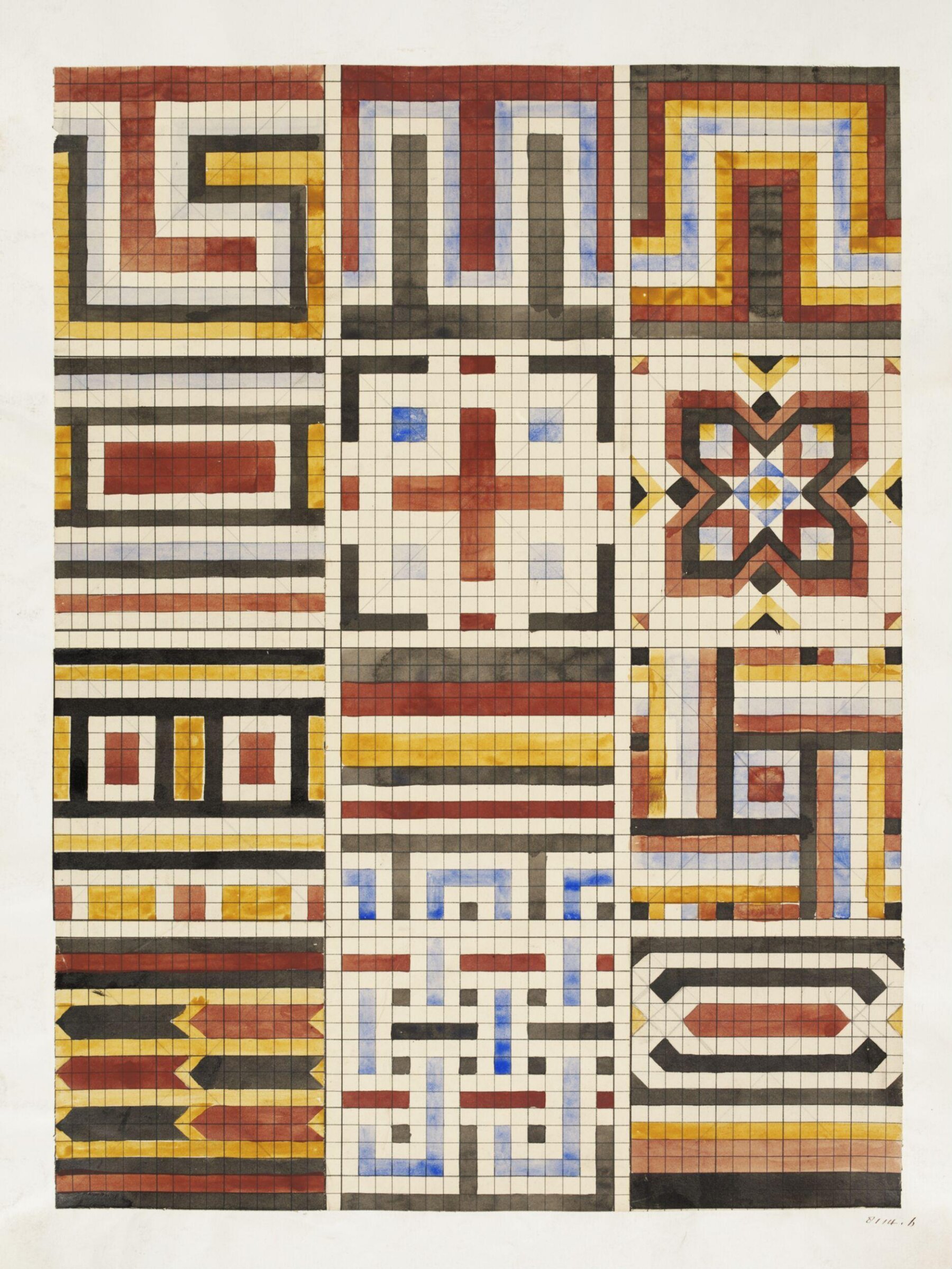 Drawing, Owen Jones, 19th century