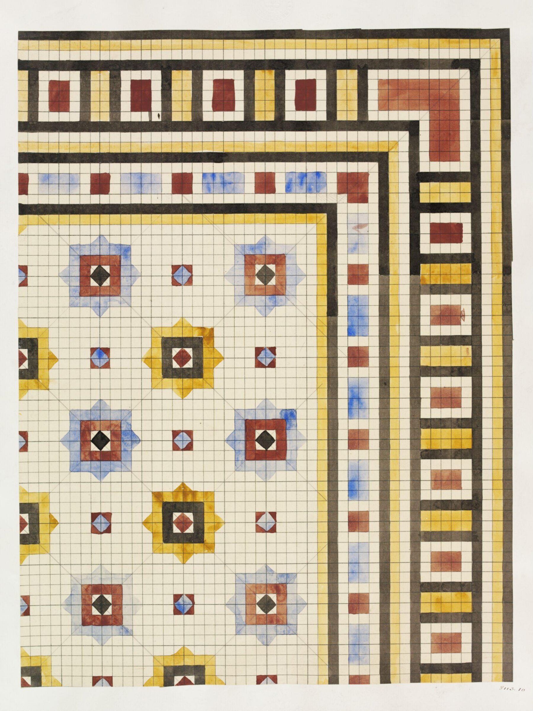 Drawing, Owen Jones, 19th century