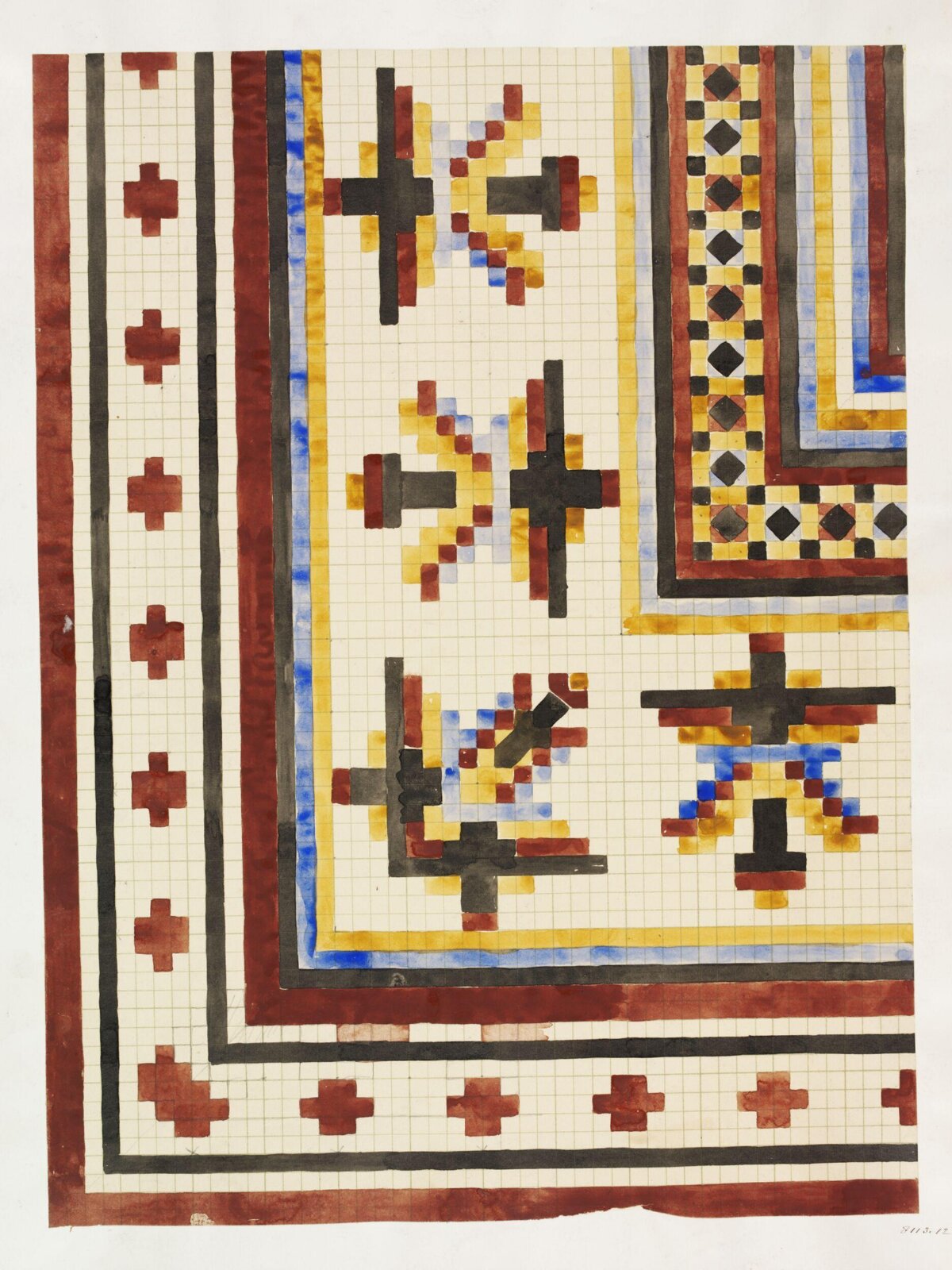 Drawing, Owen Jones, 19th century