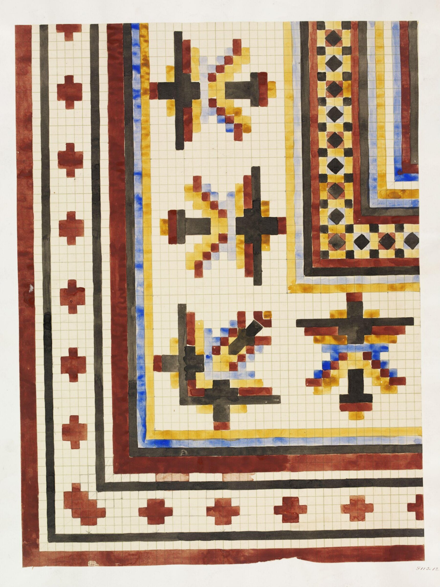 Drawing, Owen Jones, 19th century