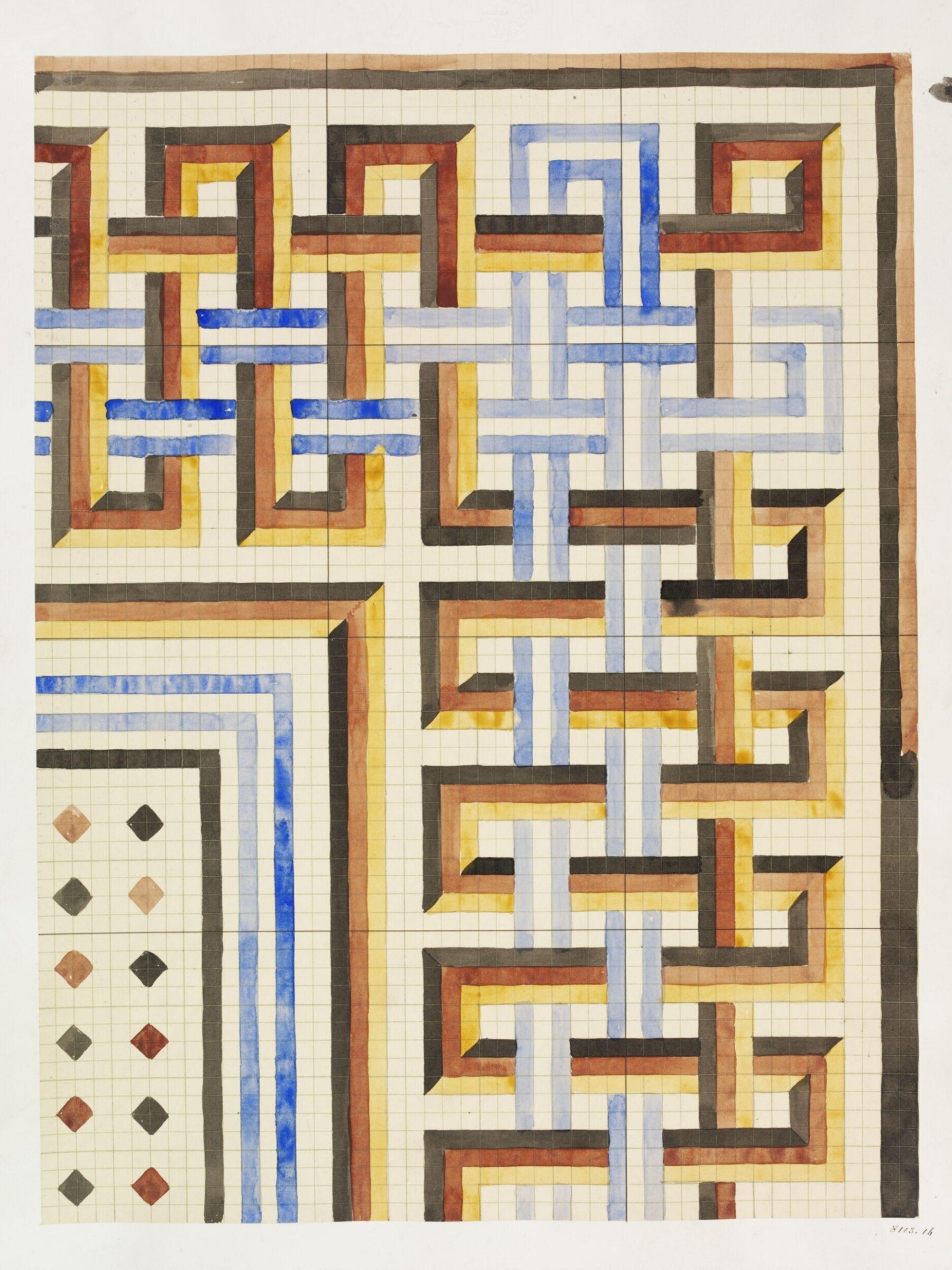 Drawing, Owen Jones, 19th century