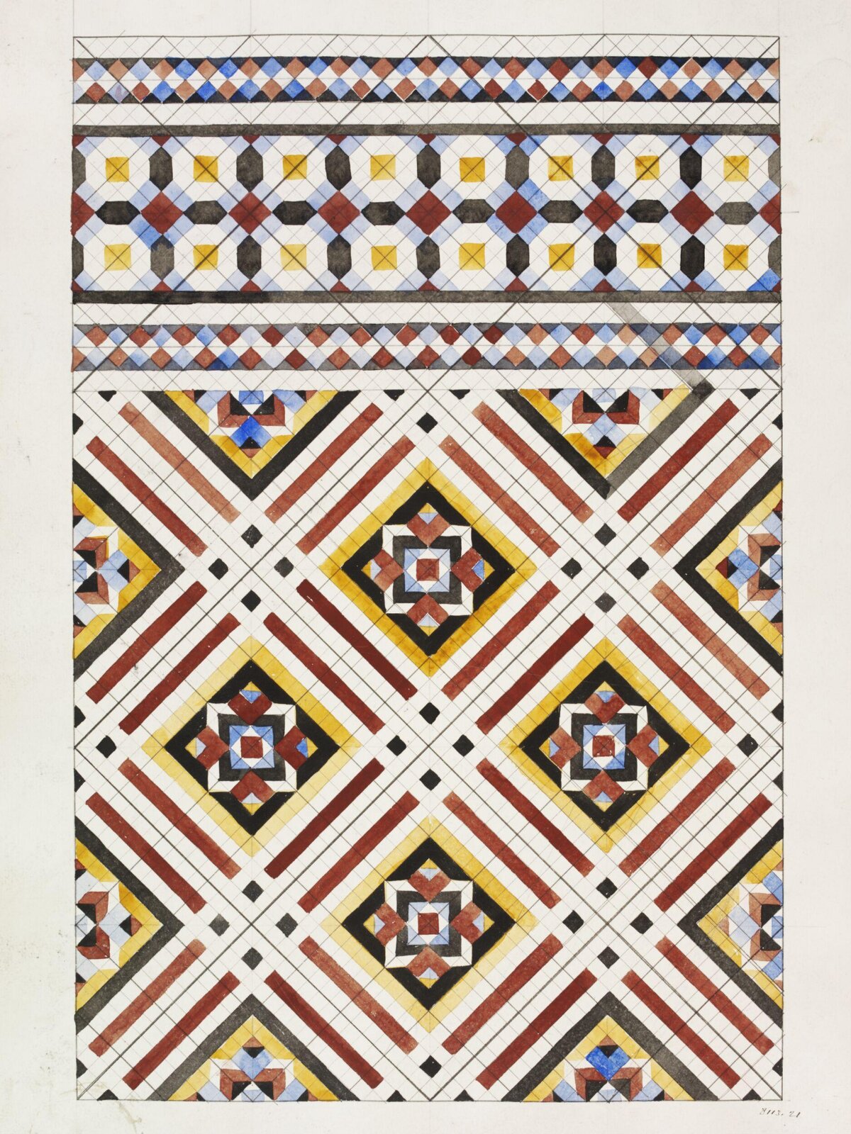 Drawing, Owen Jones, 19th century