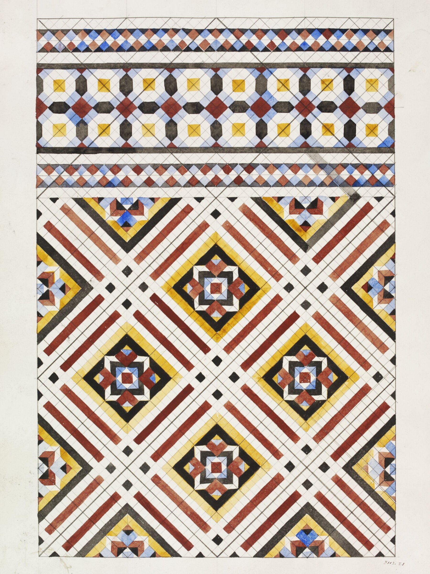 Drawing, Owen Jones, 19th century