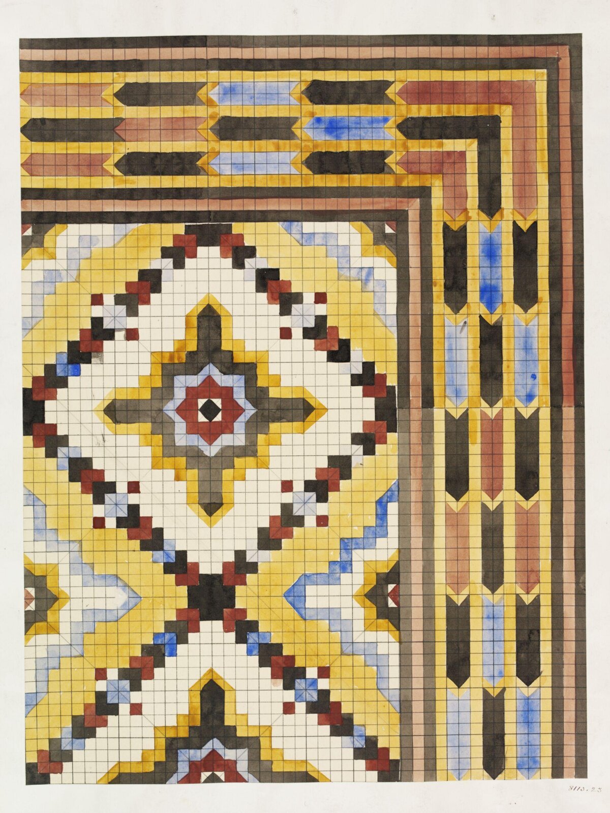 Drawing, Owen Jones, 19th century