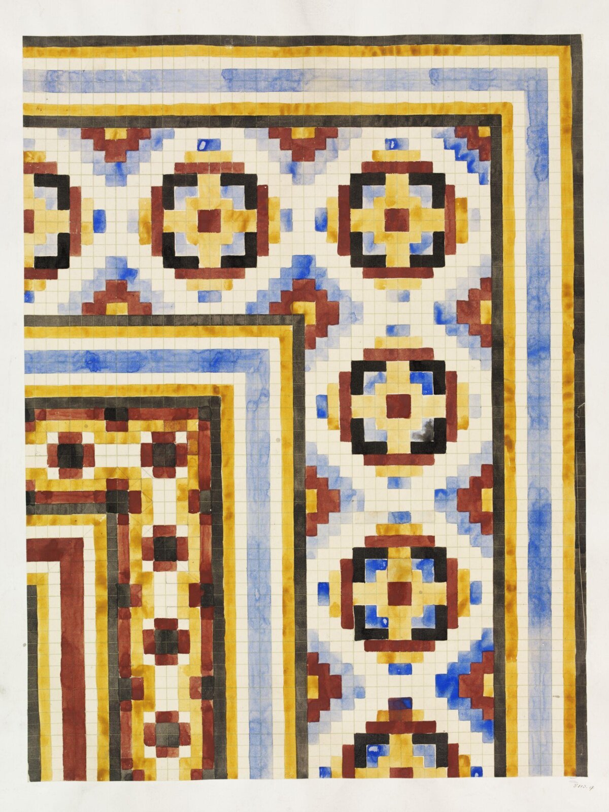 Drawing, Owen Jones, 19th century