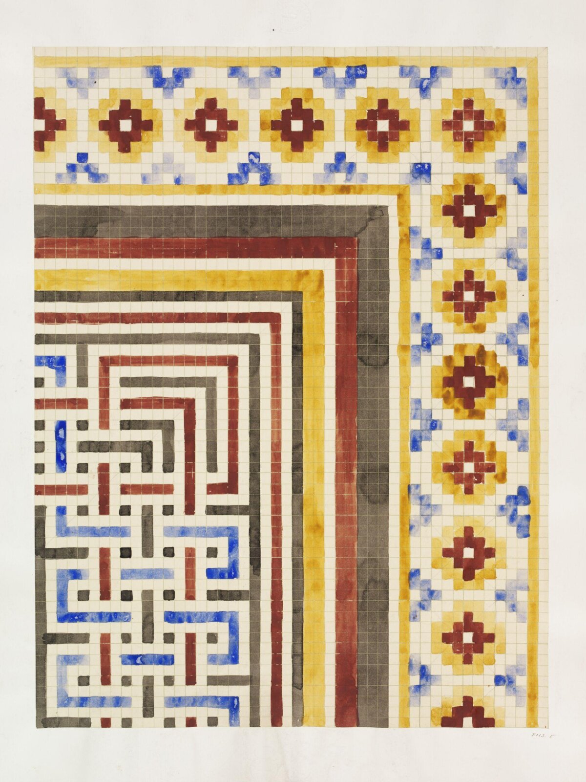Drawing, Owen Jones, 19th century