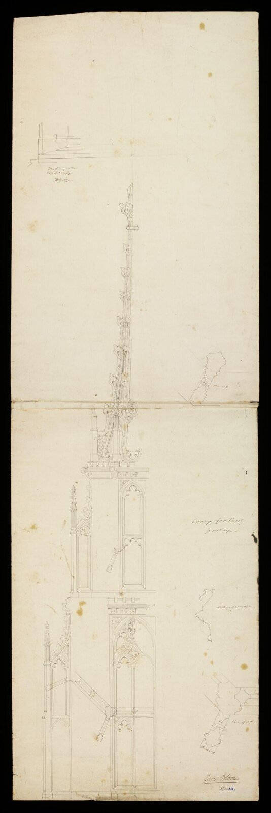 Drawing, Edward Blore, Early 19th Century