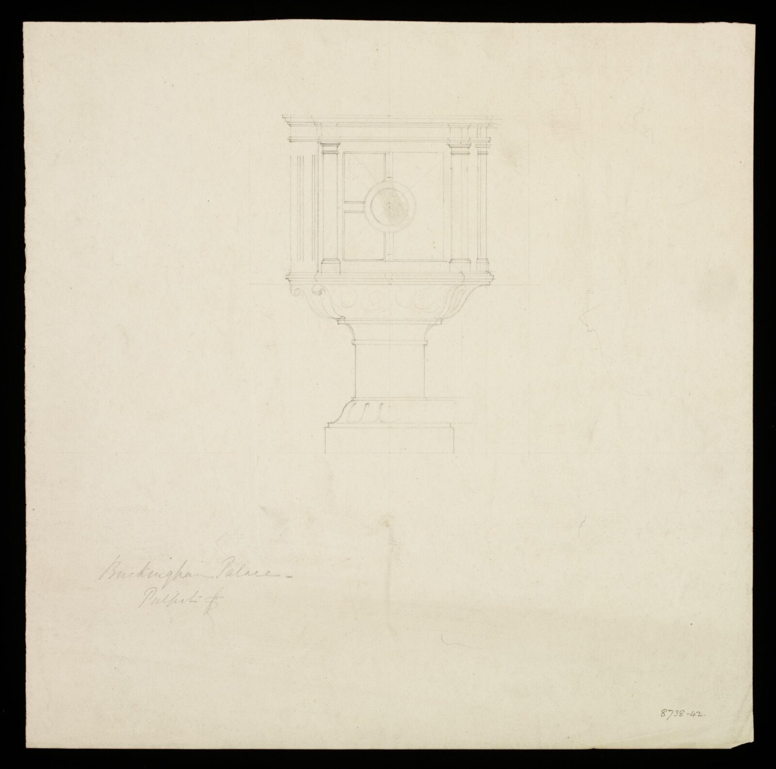 Drawing, Edward Blore, Early 19th Century