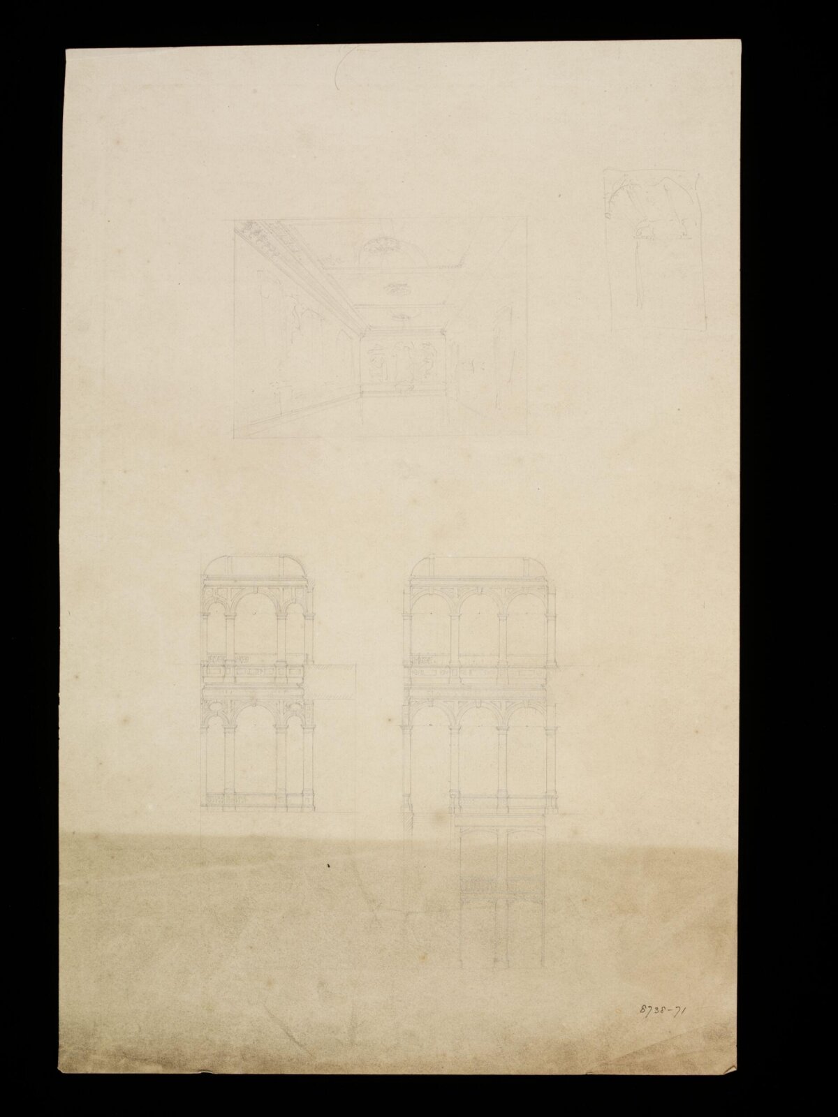 Drawing, Edward Blore, Early 19th Century