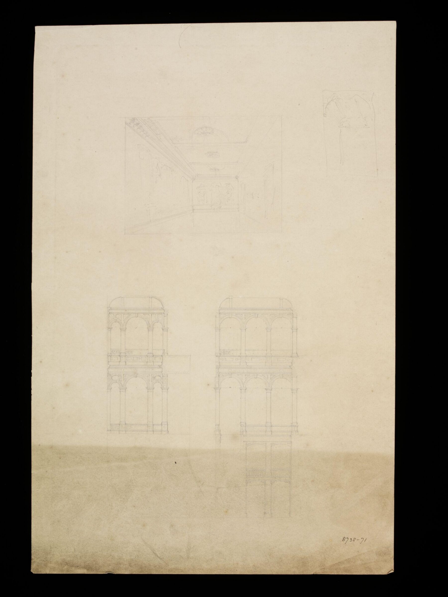 Drawing, Edward Blore, Early 19th Century