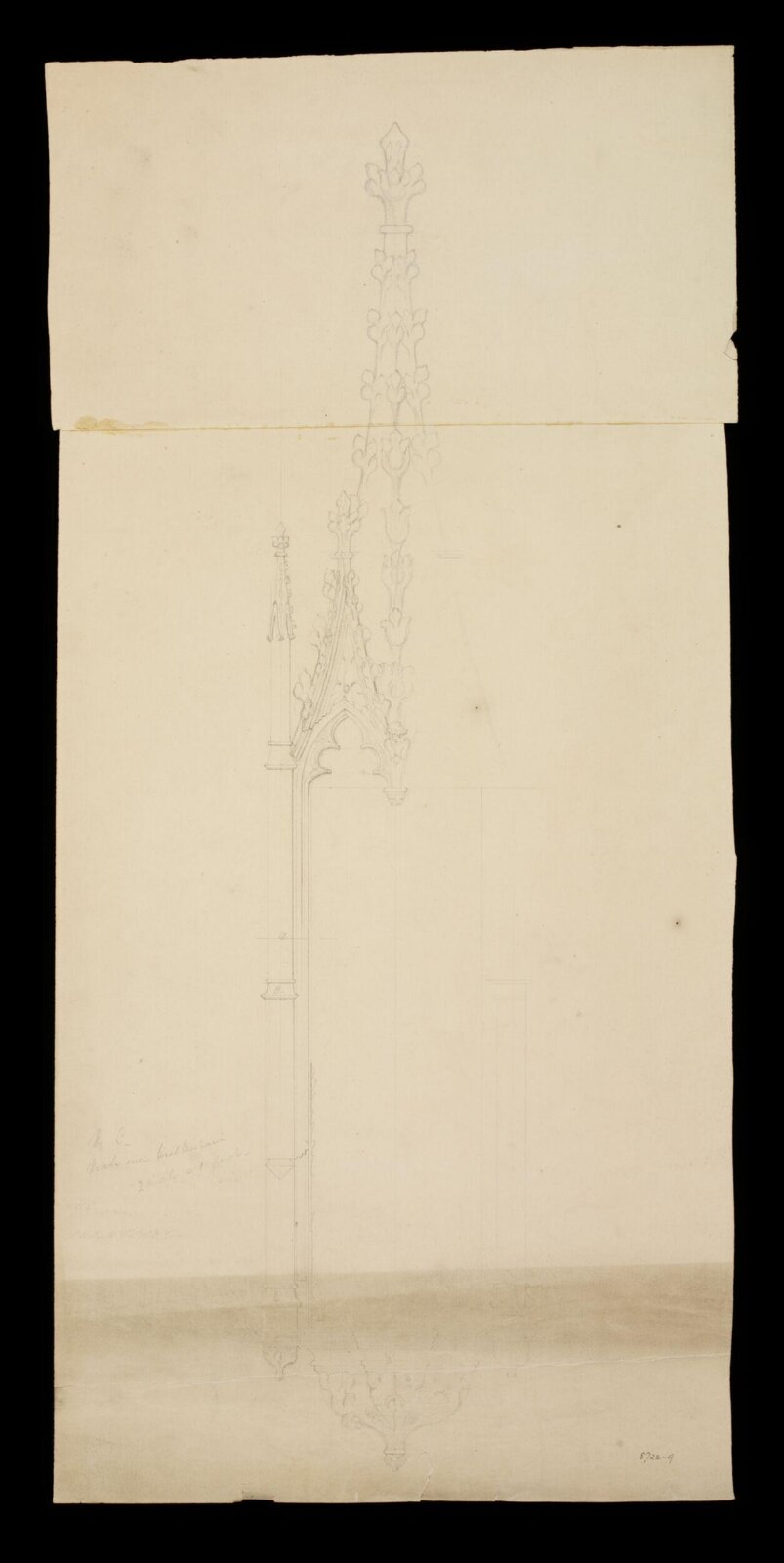 Drawing, Edward Blore, c. 1840