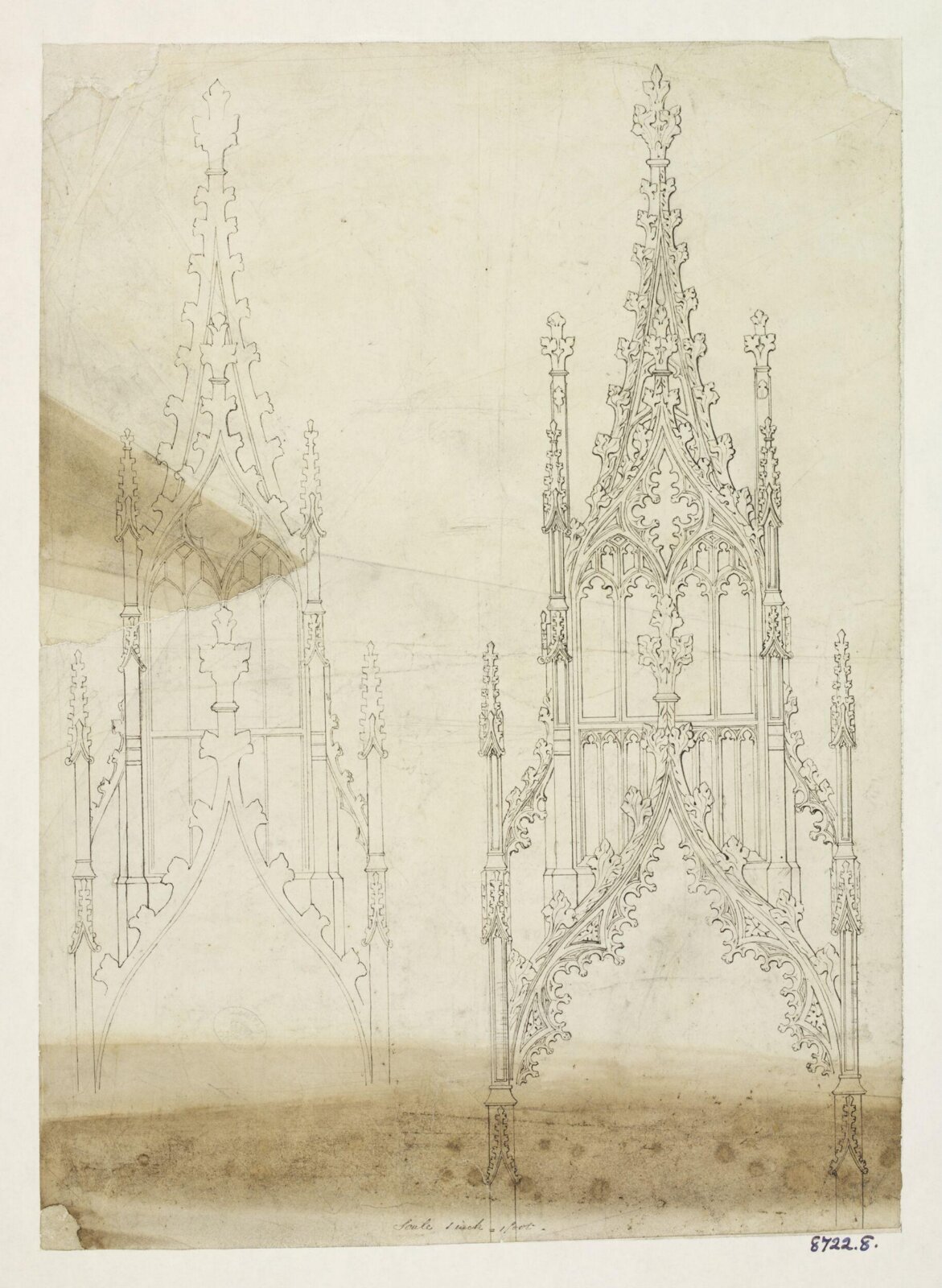 Drawing, Edward Blore, c. 1840