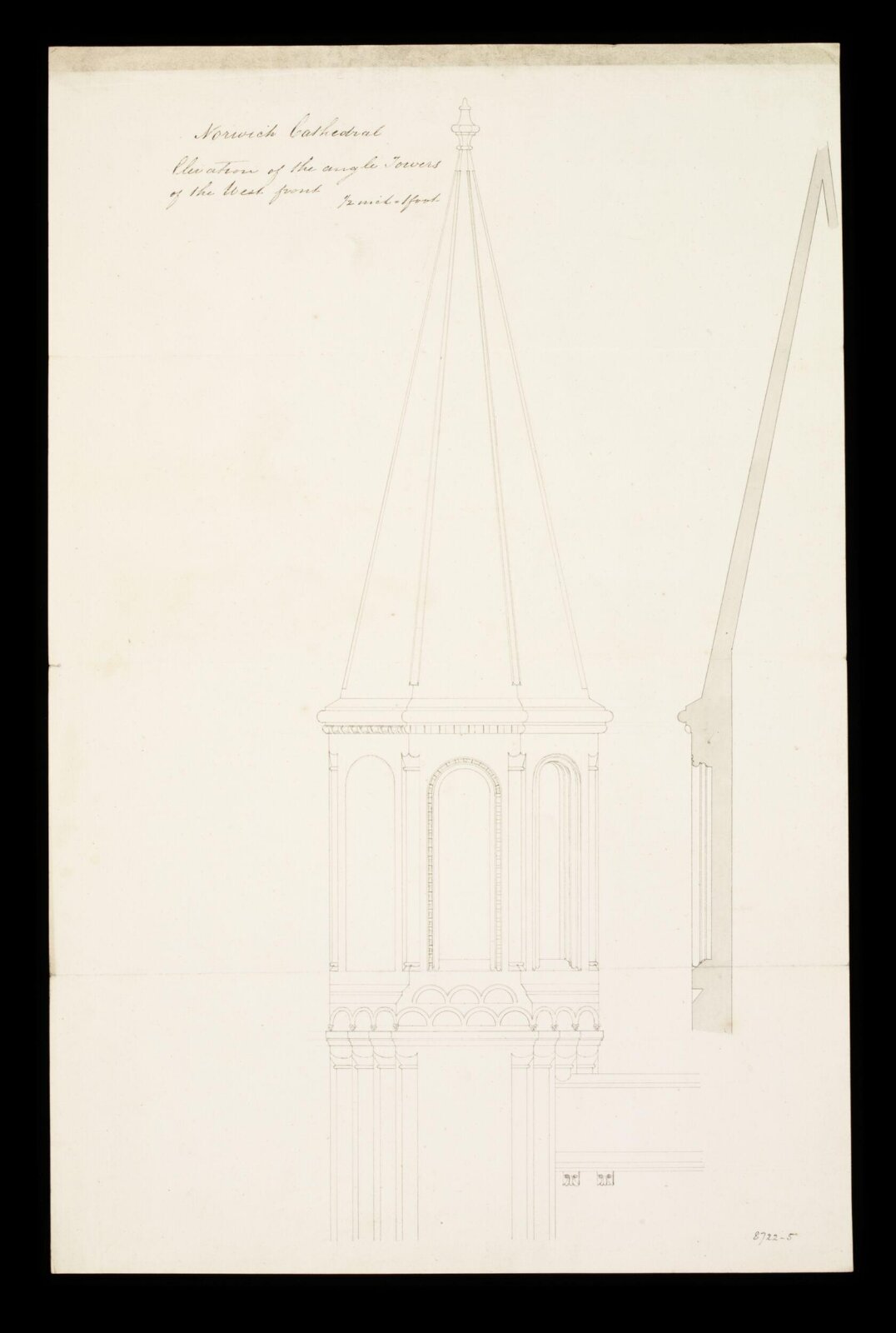 Drawing, Edward Blore, c. 1840