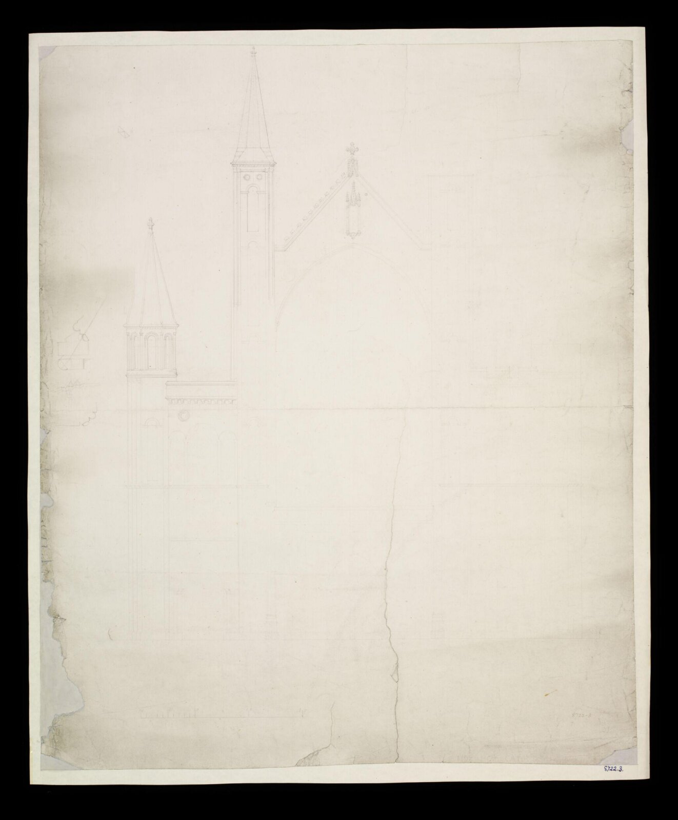 Drawing, Edward Blore, c. 1840
