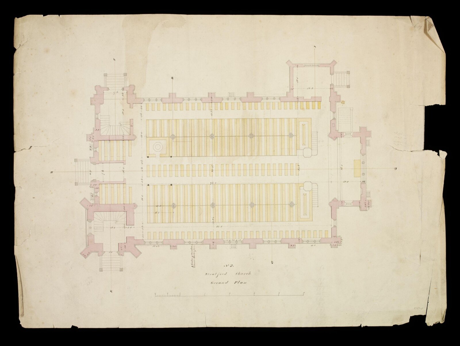 Drawing, Edward Blore, 1833-4