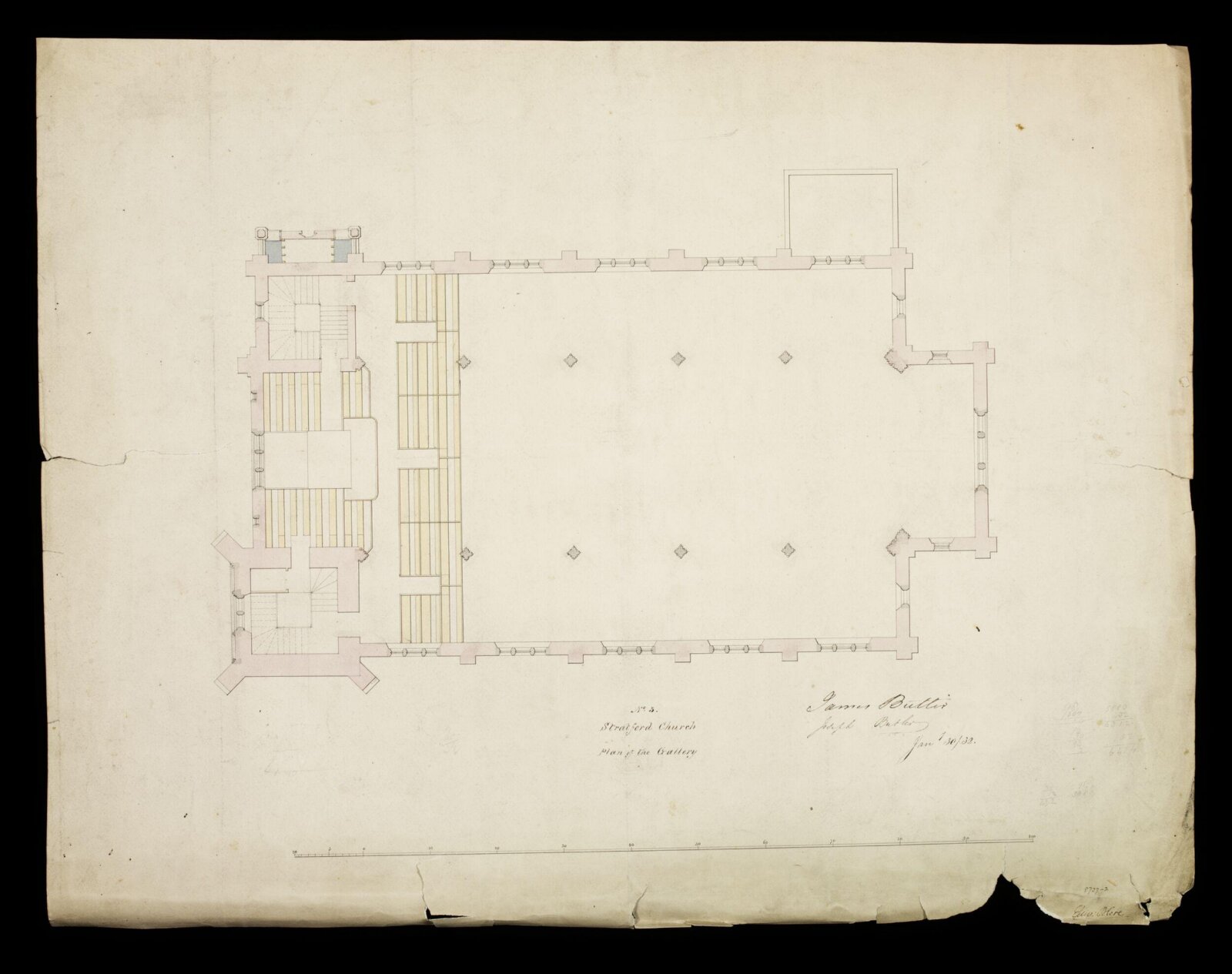 Drawing, Edward Blore, c. 1840s