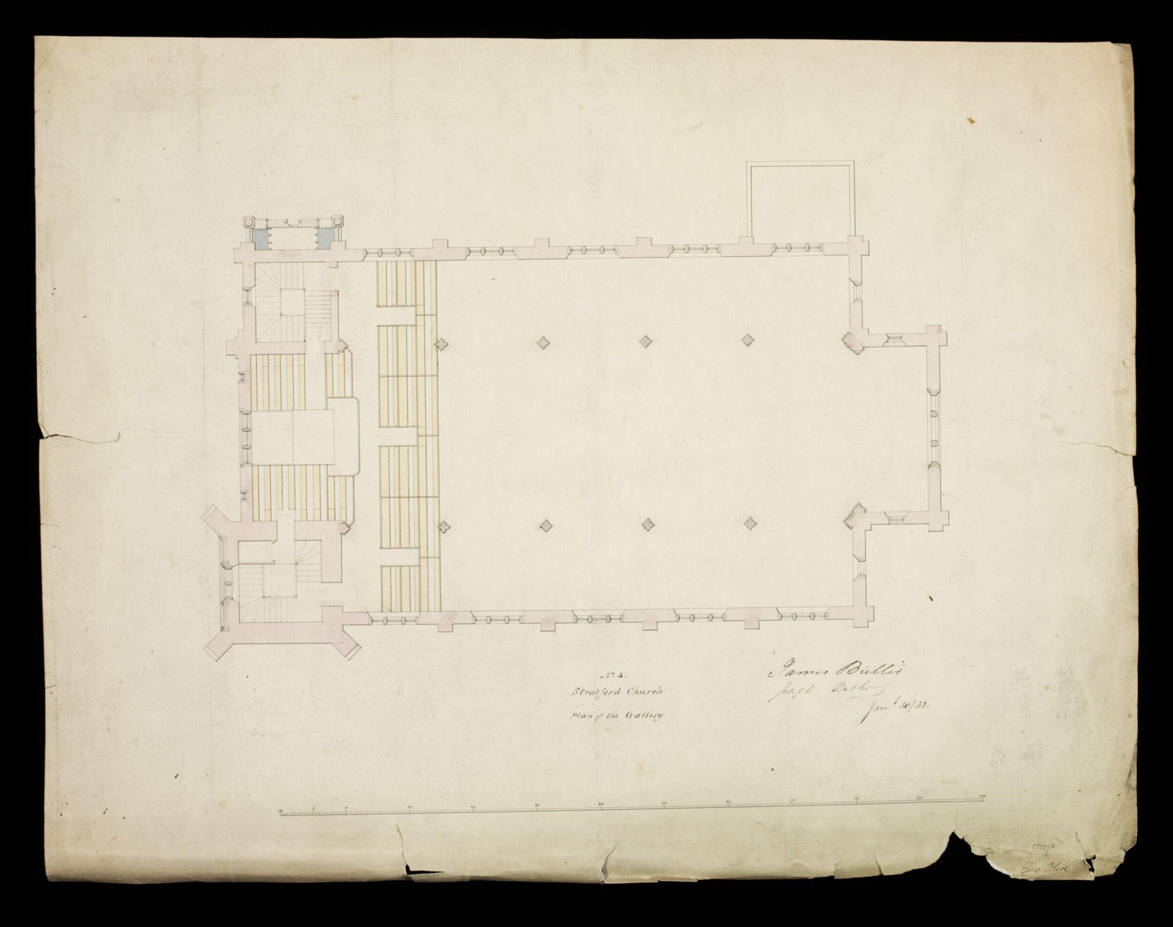 Drawing, Edward Blore, c. 1840s