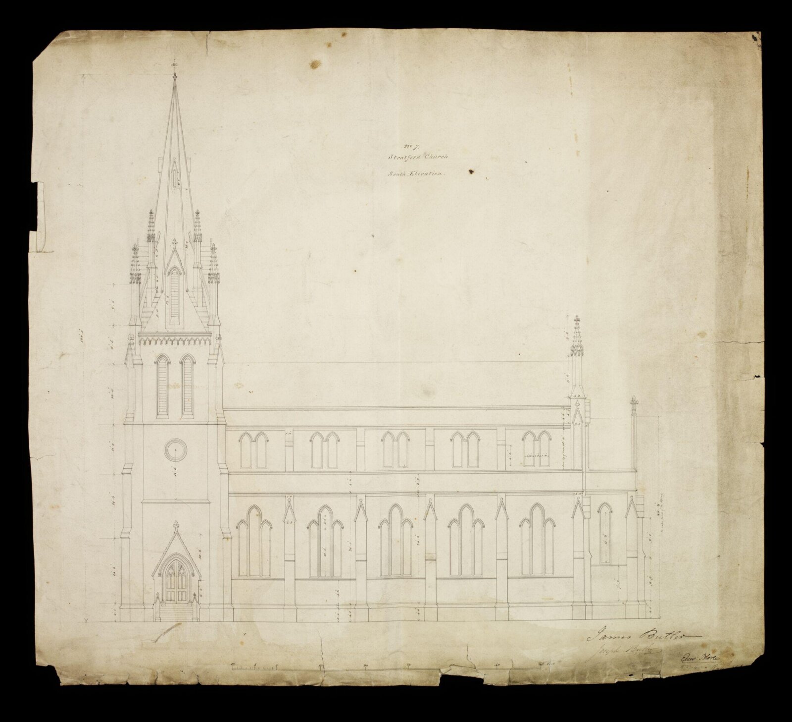 Drawing, Edward Blore, 1833-4
