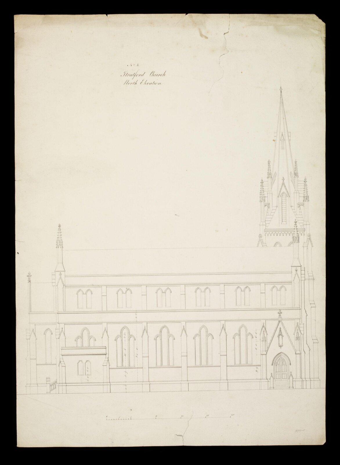 Drawing, Edward Blore, 1833-4