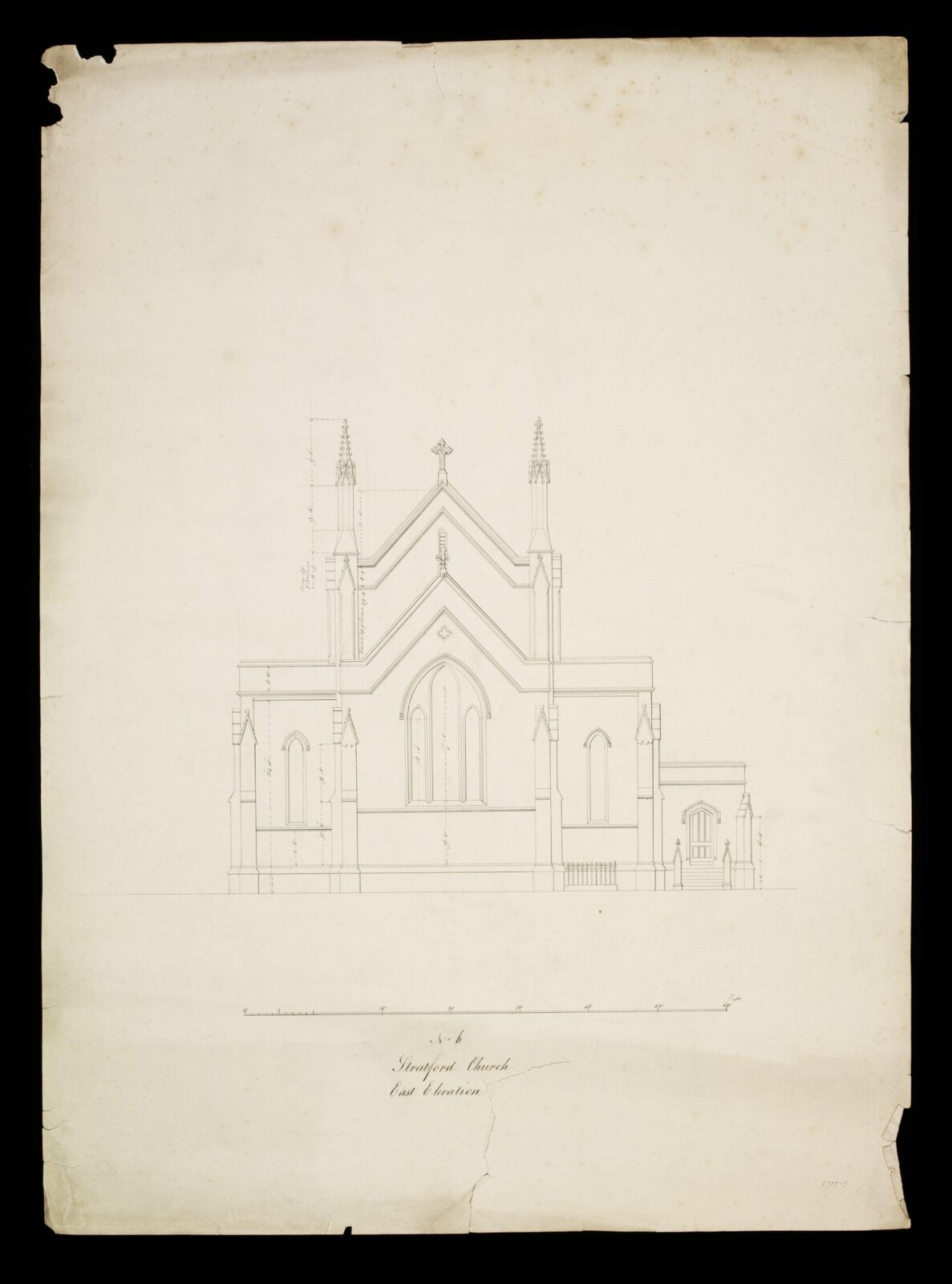 Drawing, Edward Blore, 1833-4