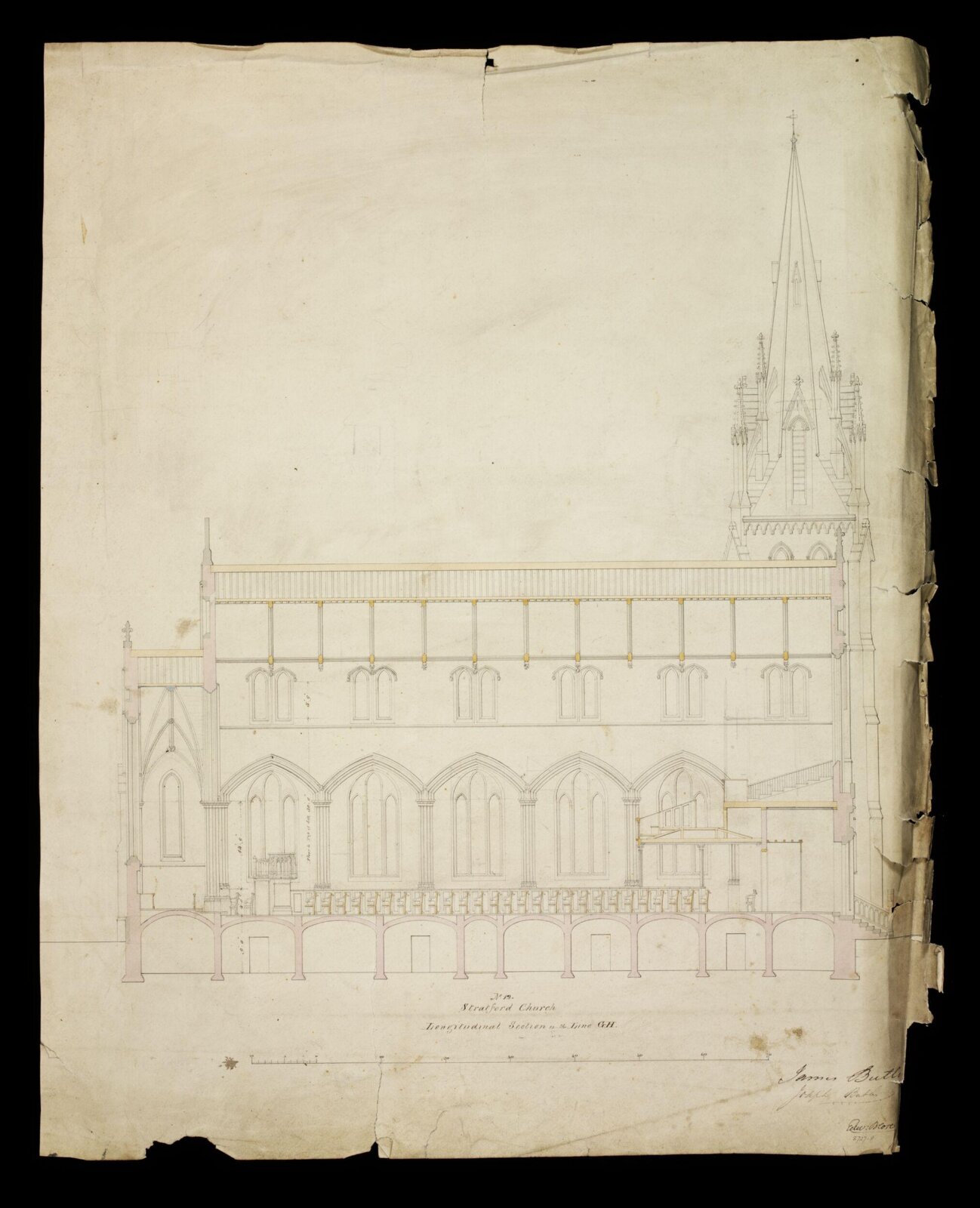 Drawing, Edward Blore, c. 1840s