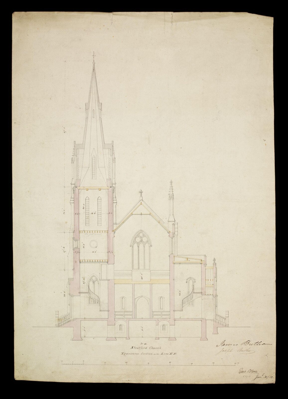 Drawing, Edward Blore, 30/01/1832