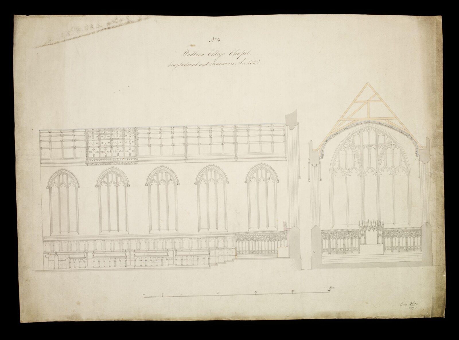 Drawing, Edward Blore, 1831-2