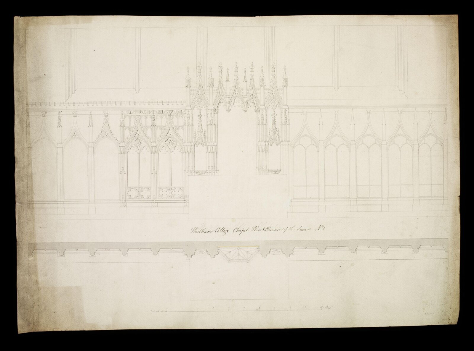 Drawing, Edward Blore, 1831-2
