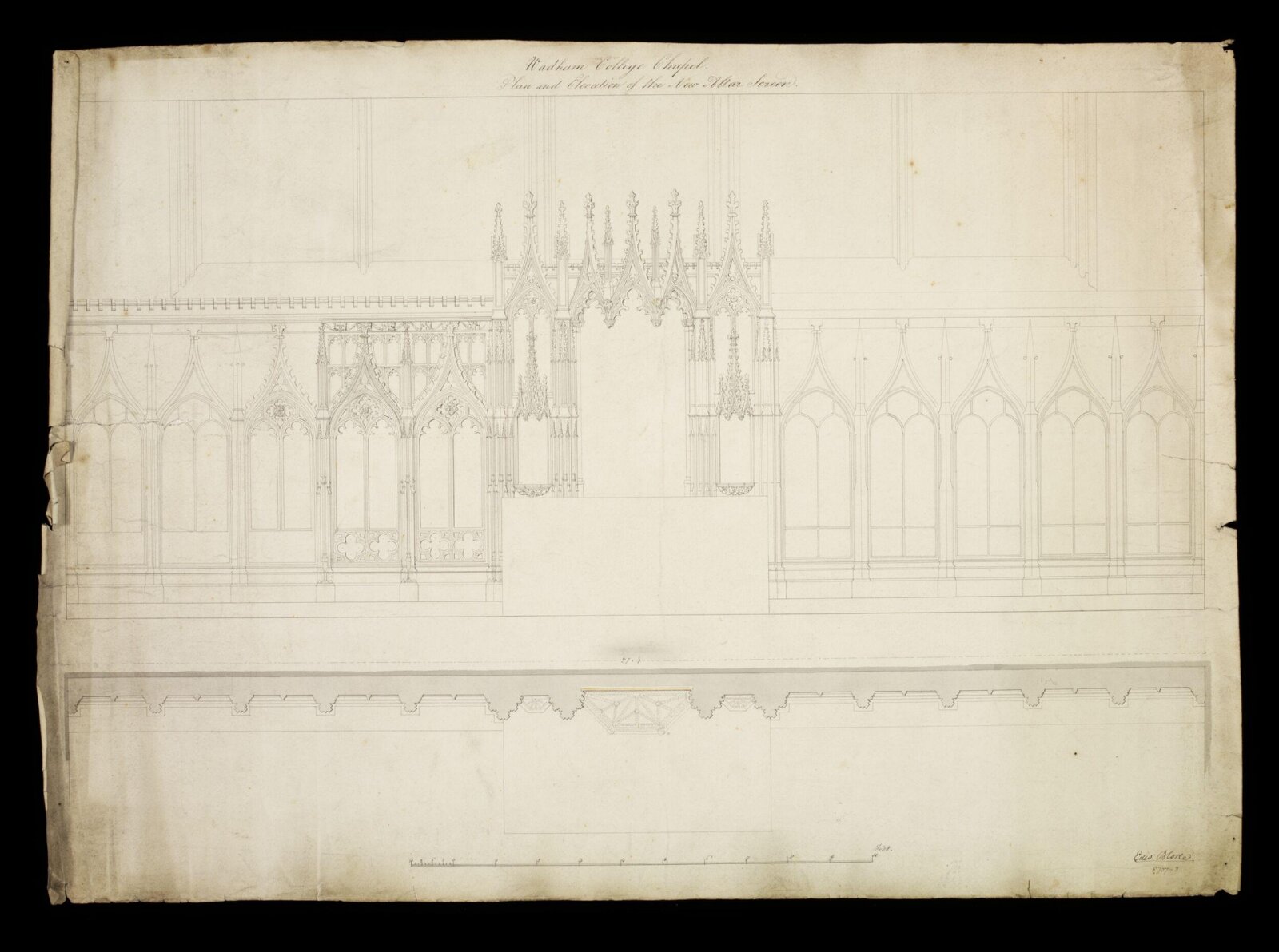 Drawing, Edward Blore, 1831-2