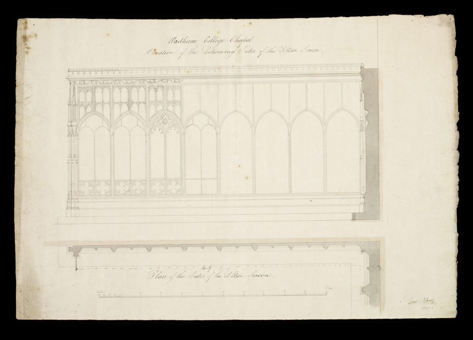Drawing, Edward Blore, 1831-2