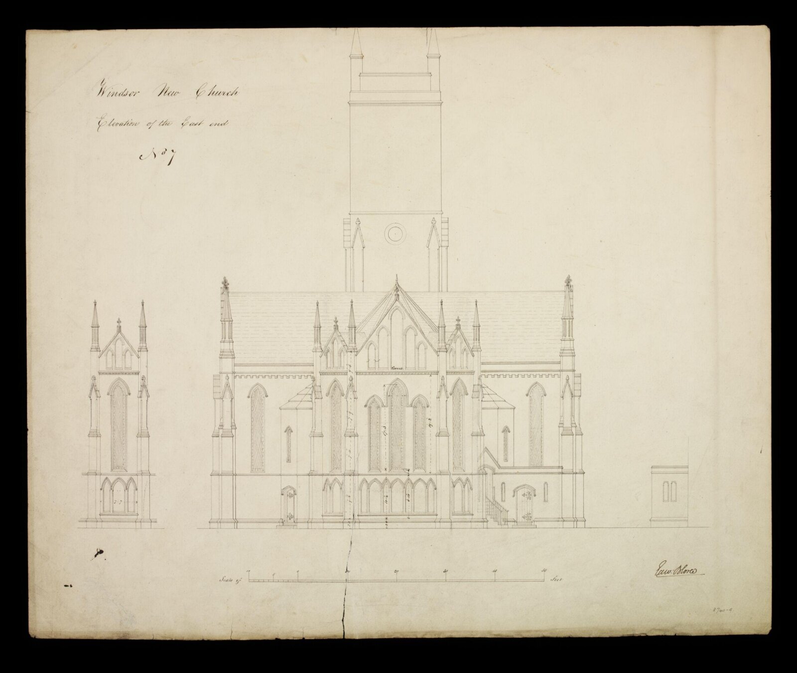 Drawing, Edward Blore, 1842-4