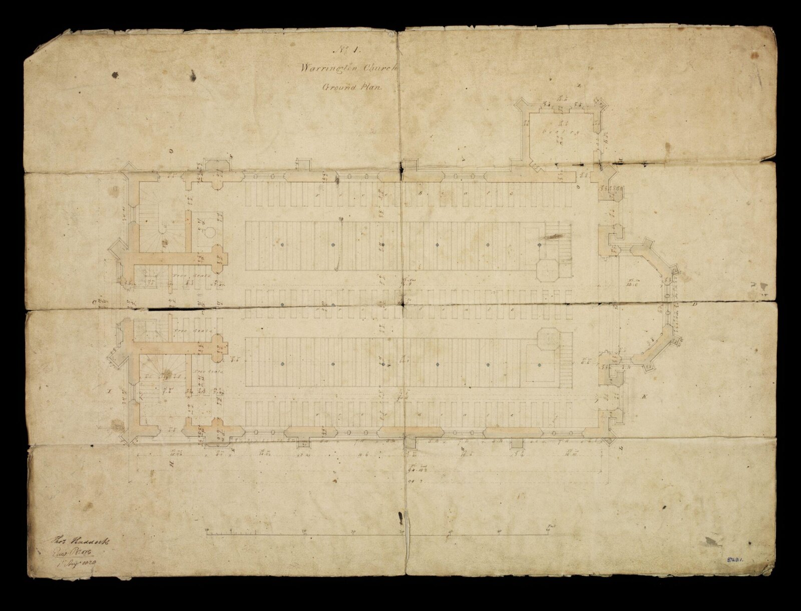 Drawing, Edward Blore, August 1828