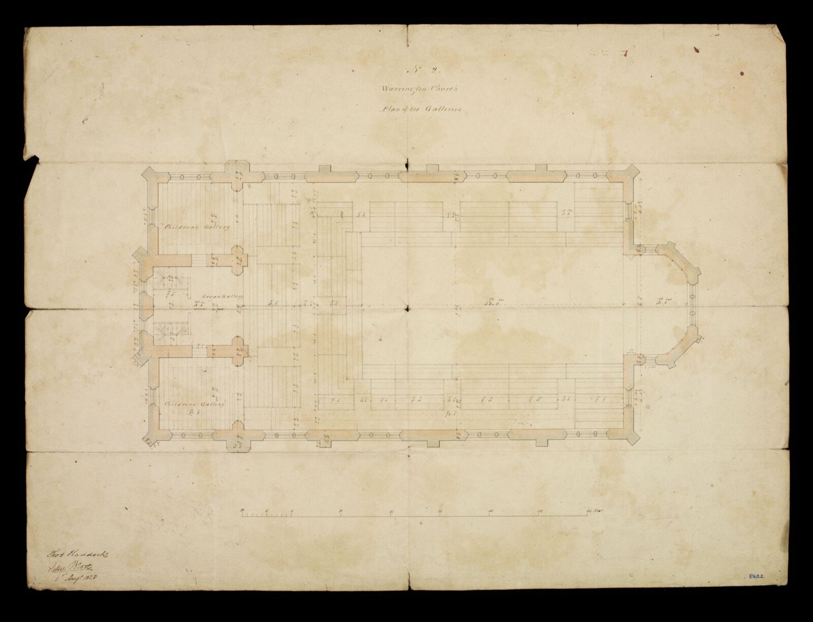 Drawing, Edward Blore, August 1828