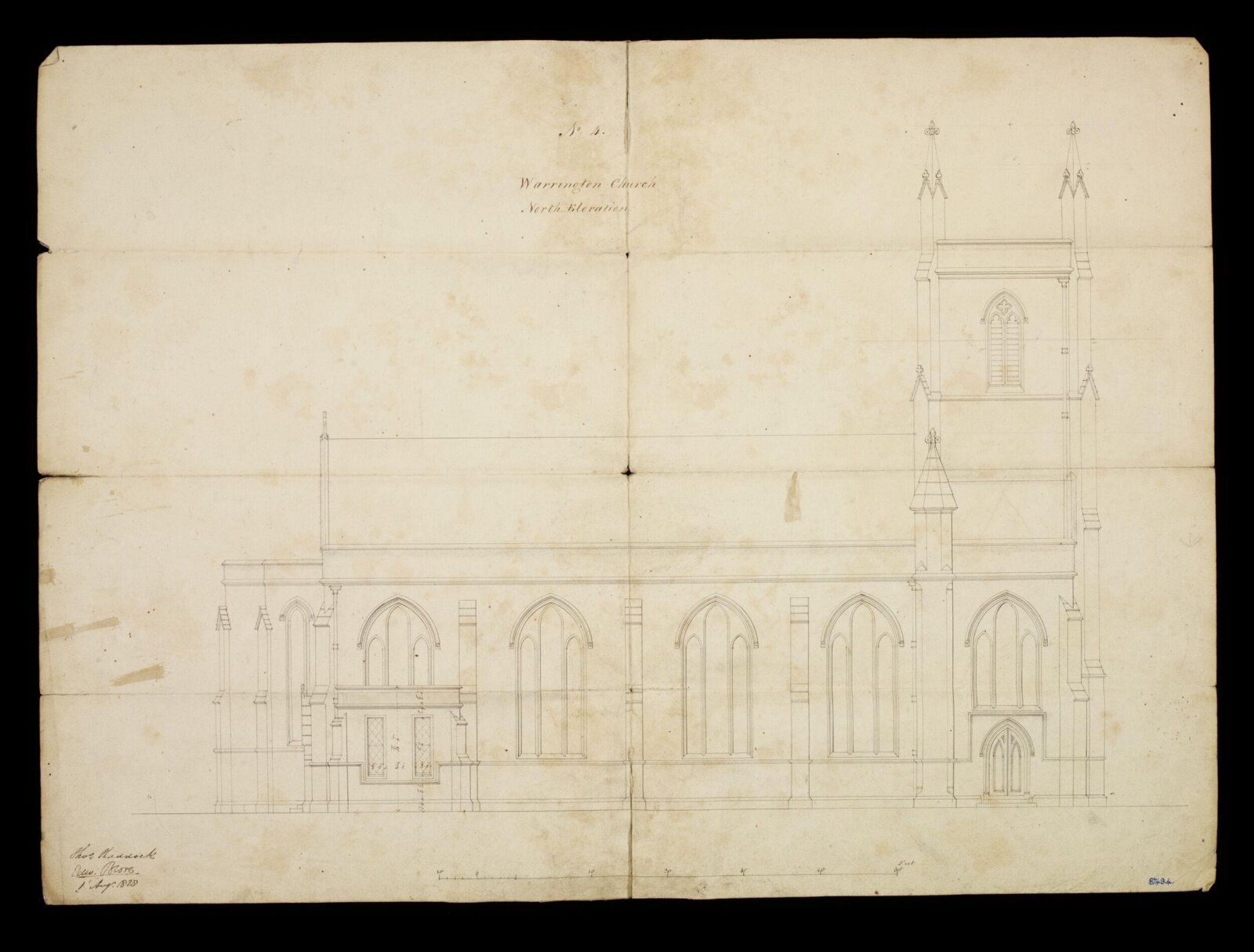 Drawing, Edward Blore, August 1828
