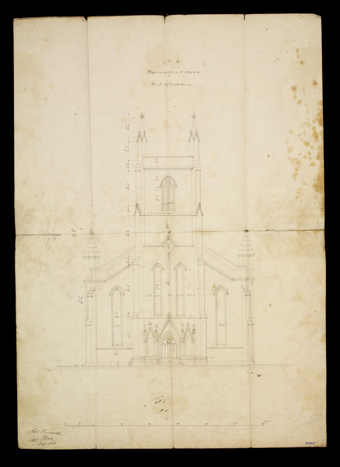 Drawing, Edward Blore, August 1828