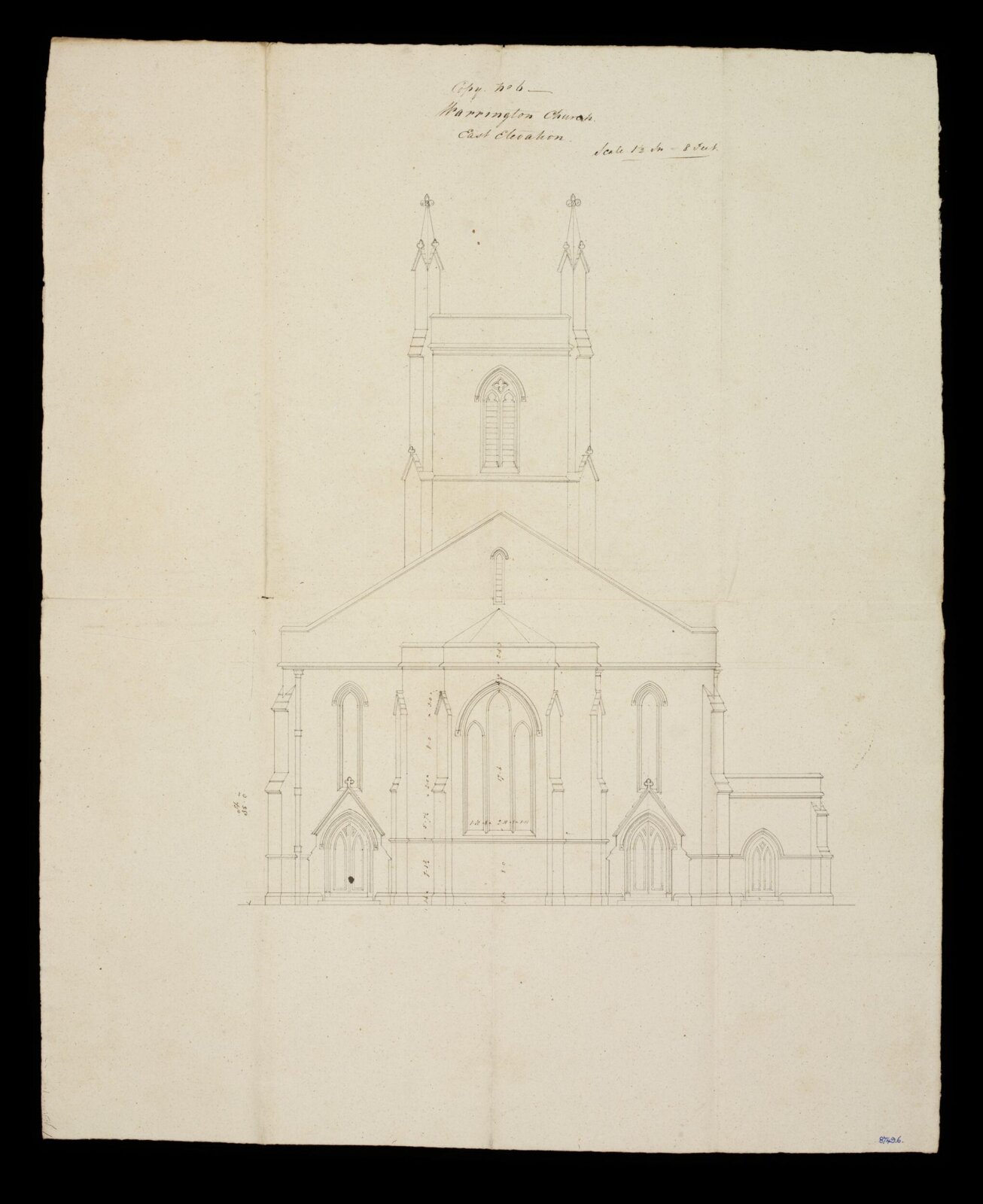 Drawing, Edward Blore, August 1828