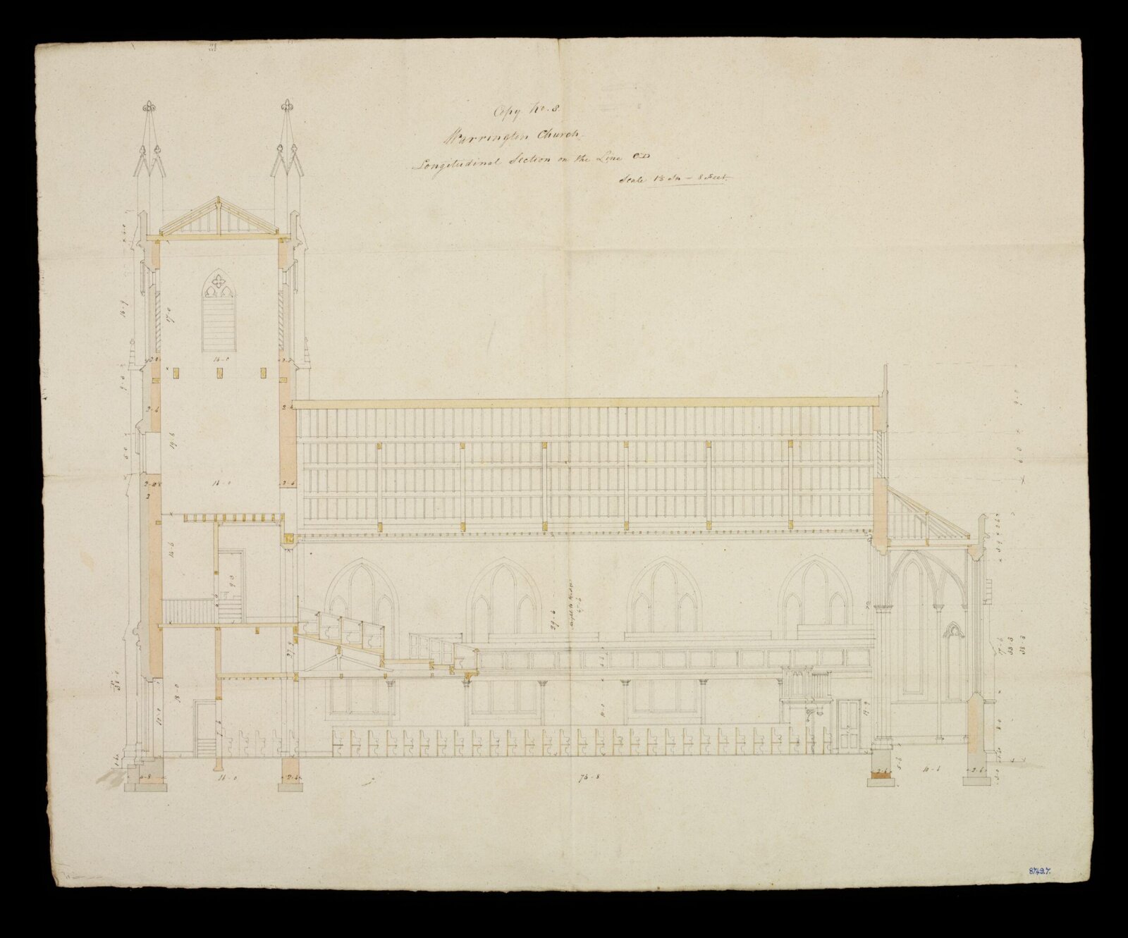 Drawing, Edward Blore, August 1828