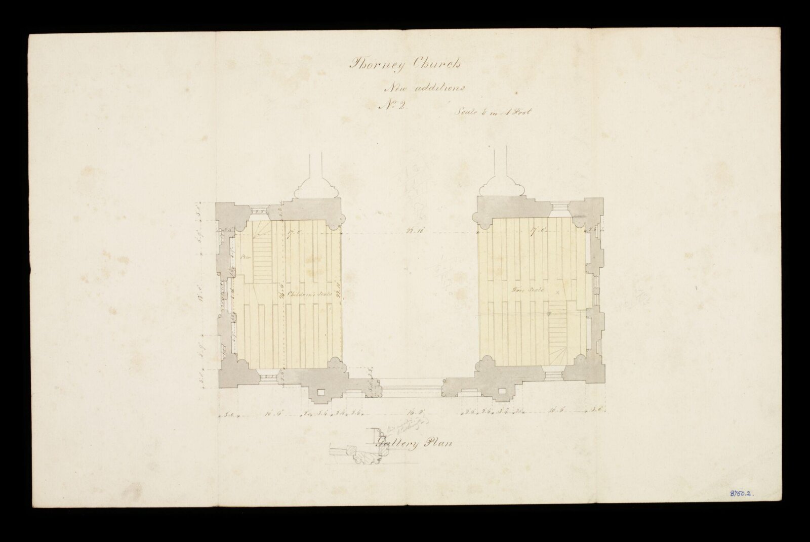 Drawing, Edward Blore, 1840-41