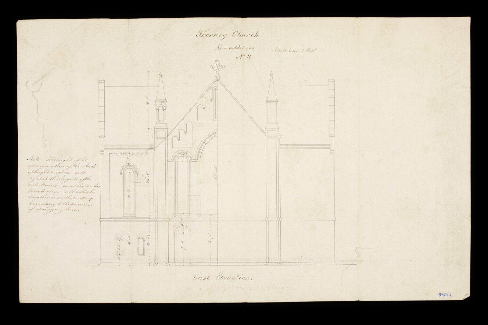 Drawing, Edward Blore, 1840-41