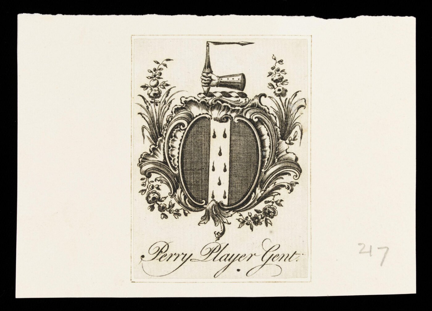 Unknown, Arms of Perry Player, Gentleman