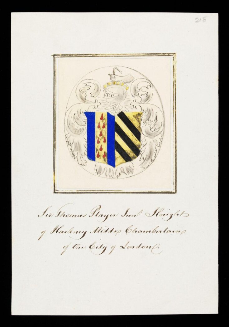 Sir Thomas Player, Knight of Hackney, Middlesex, Chamberlain of the City of London top image