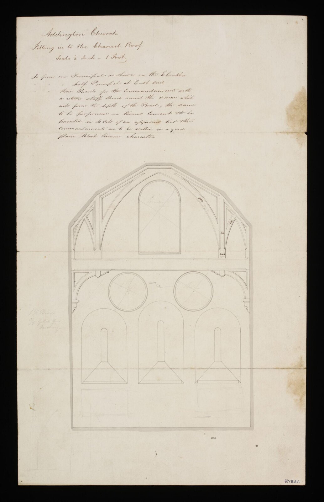 Drawing, Edward Blore, Mid 19th Century