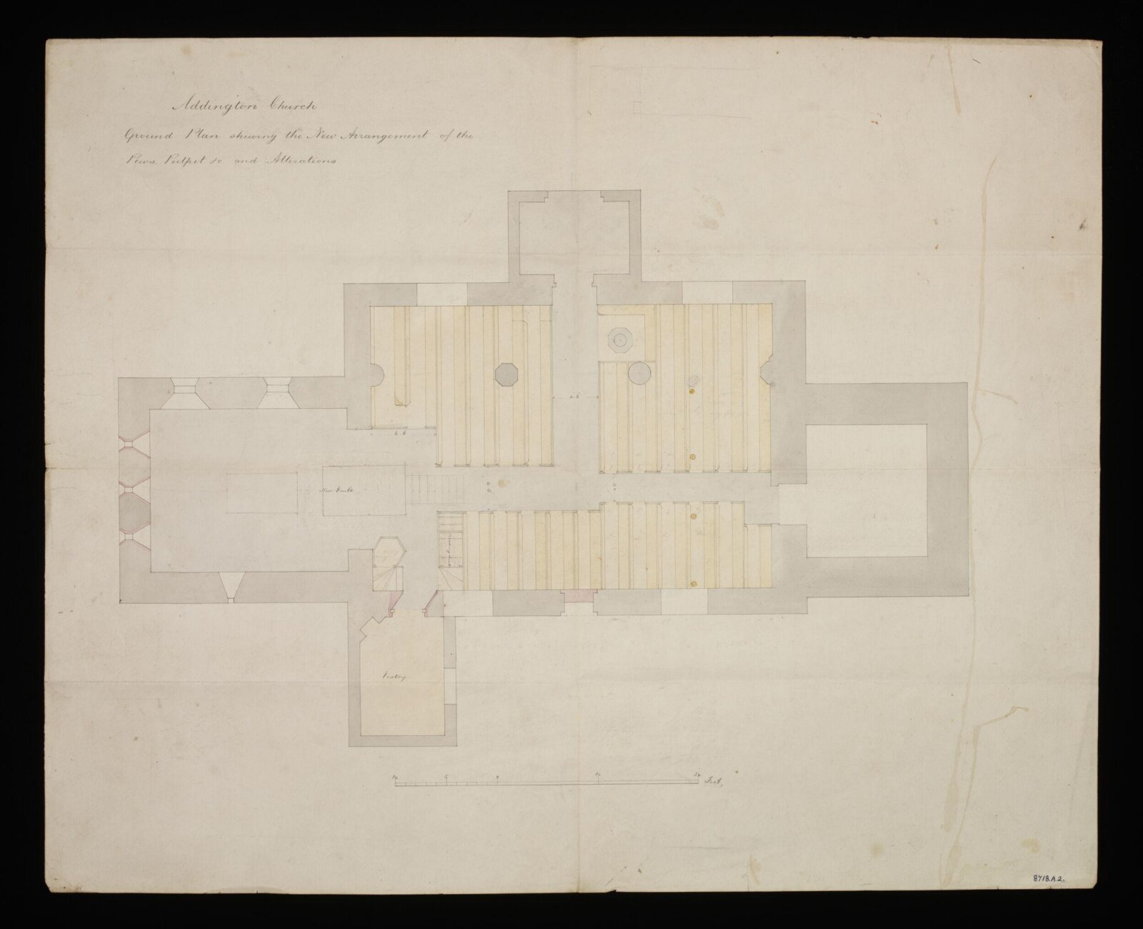 Drawing, Edward Blore, Mid 19th Century