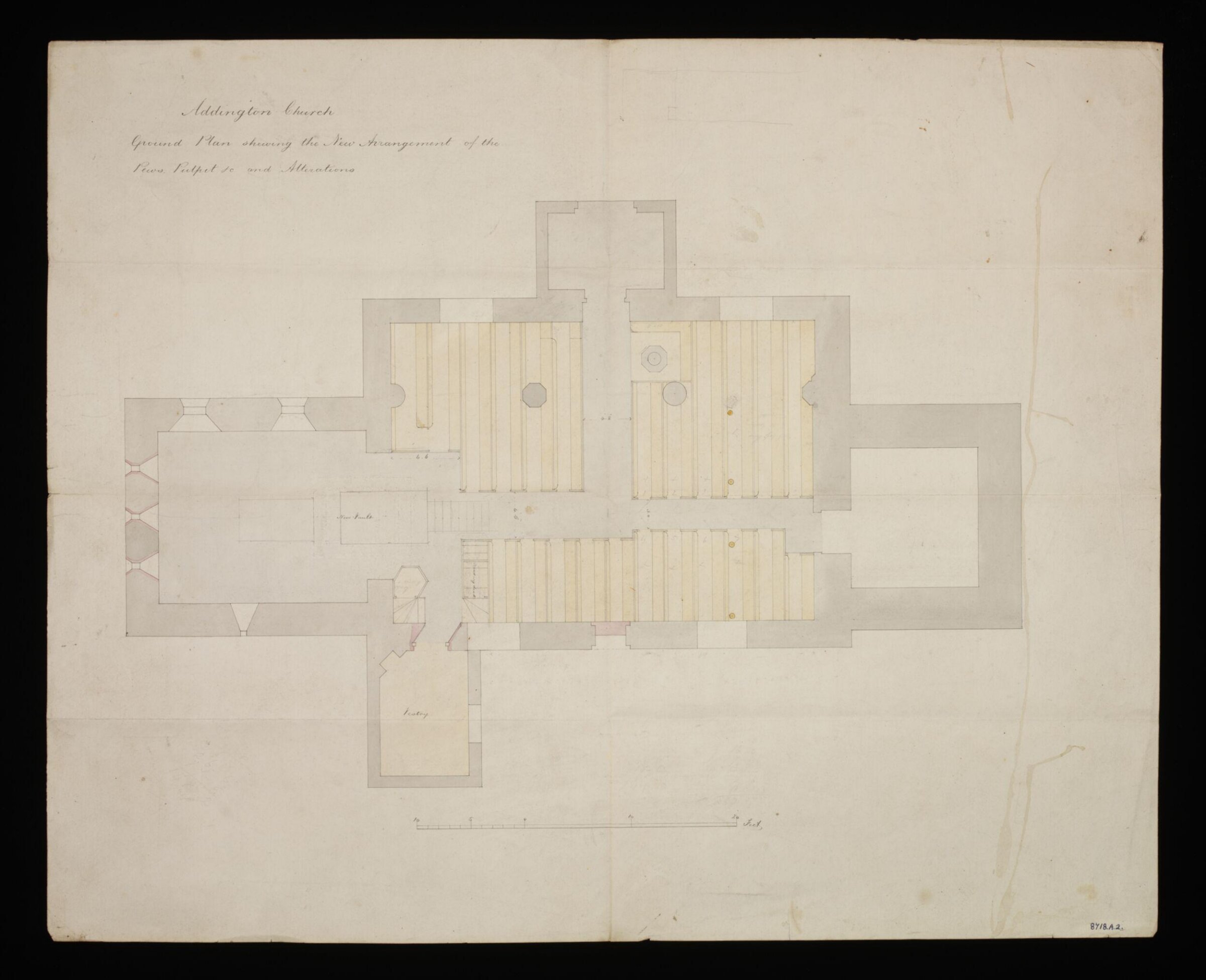 Drawing, Edward Blore, Mid 19th Century