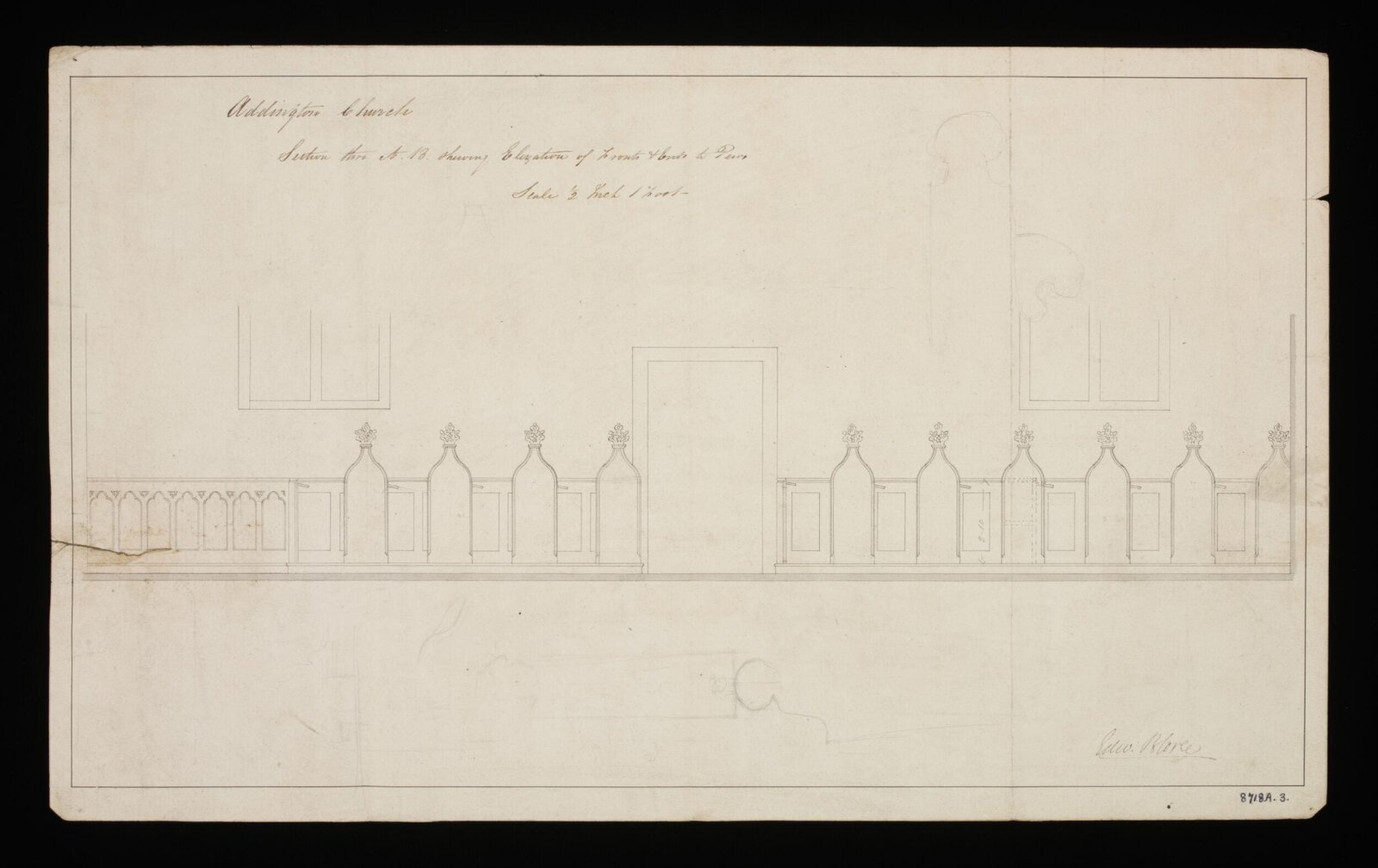 Drawing, Edward Blore, Mid 19th Century