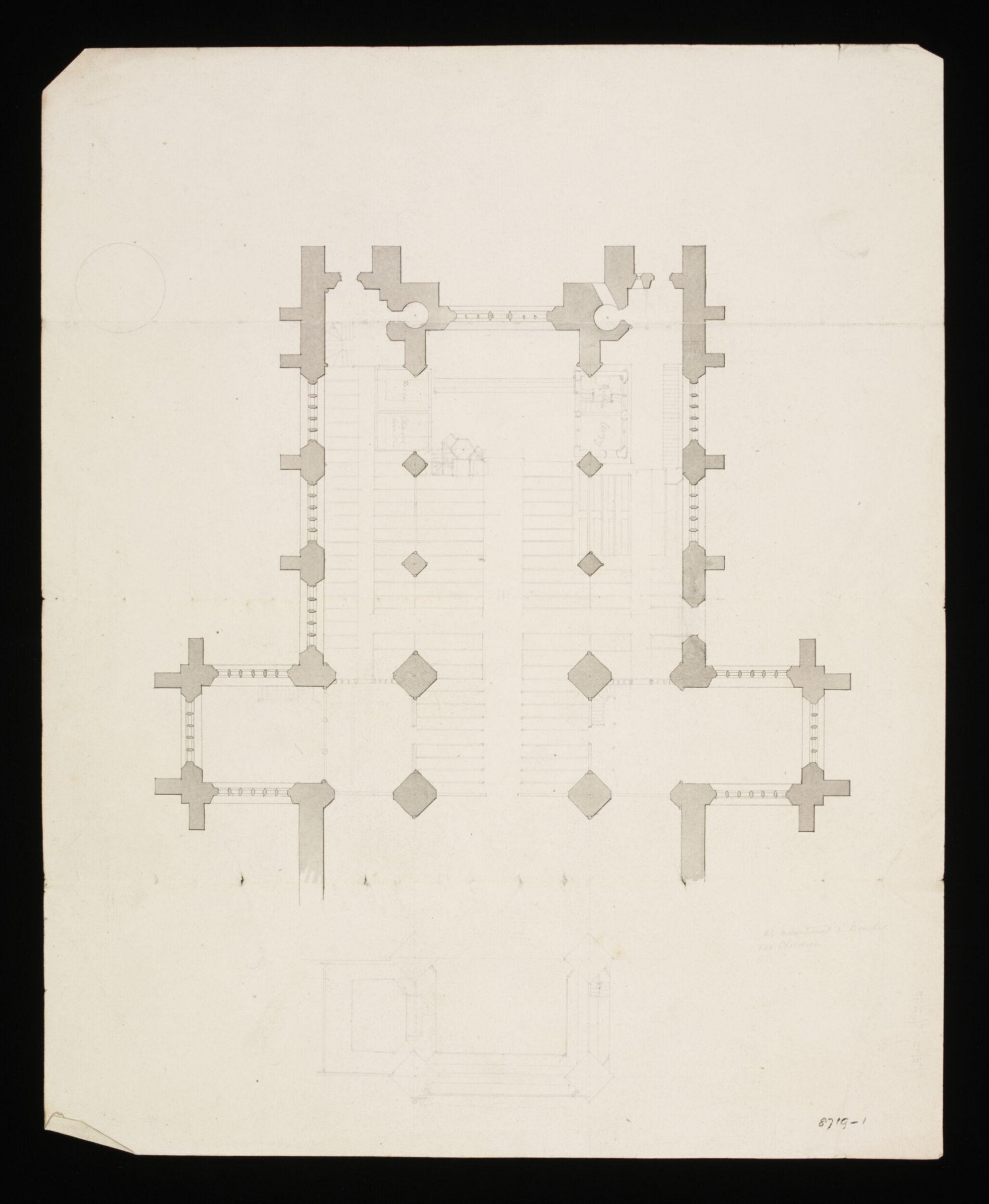 Drawing, Edward Blore, Mid 19th Century