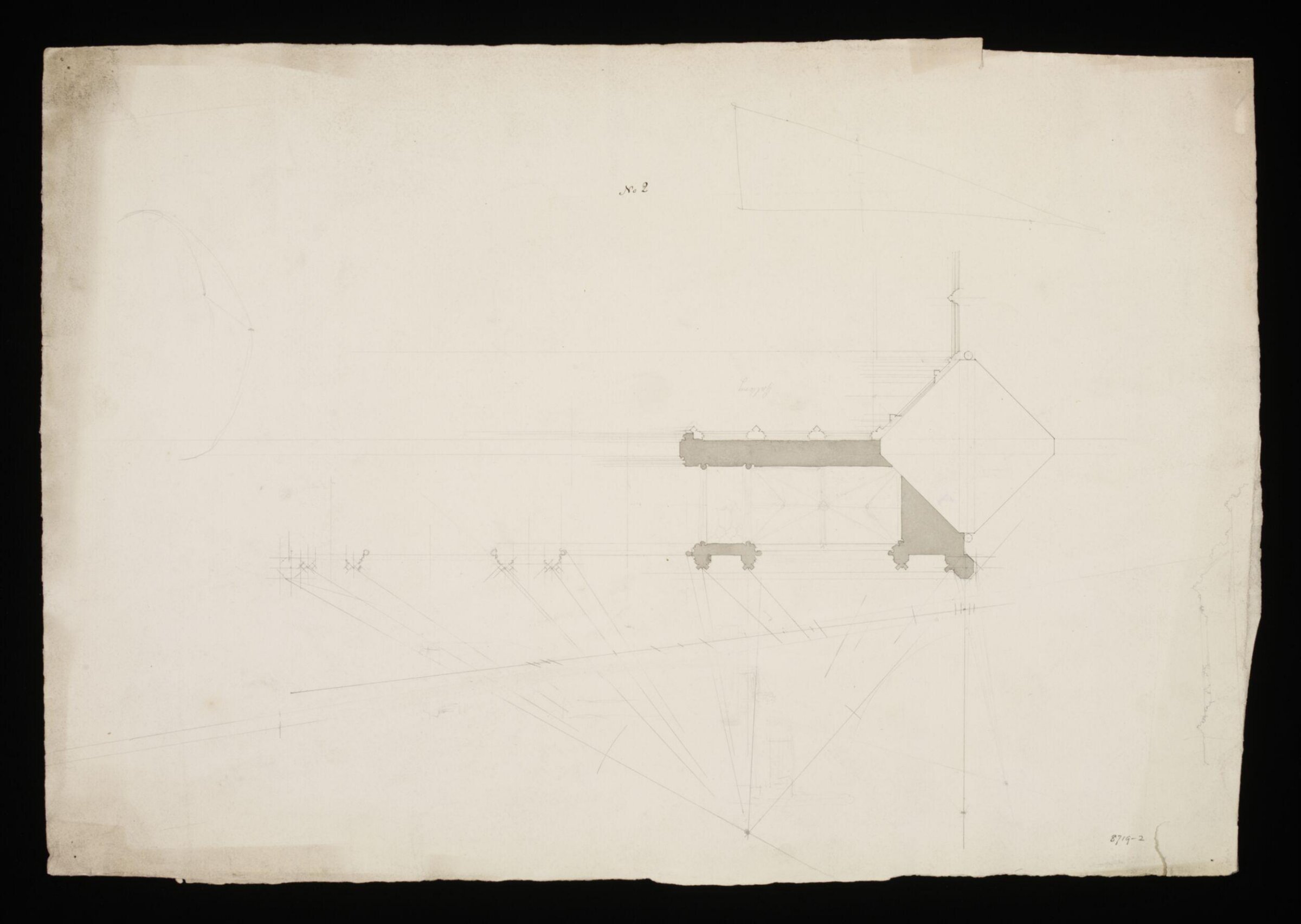 Drawing, Edward Blore, Mid 19th Century