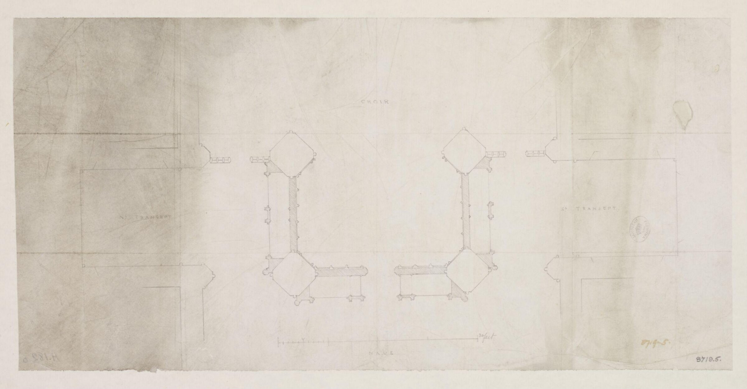 Drawing, Edward Blore, Mid 19th Century